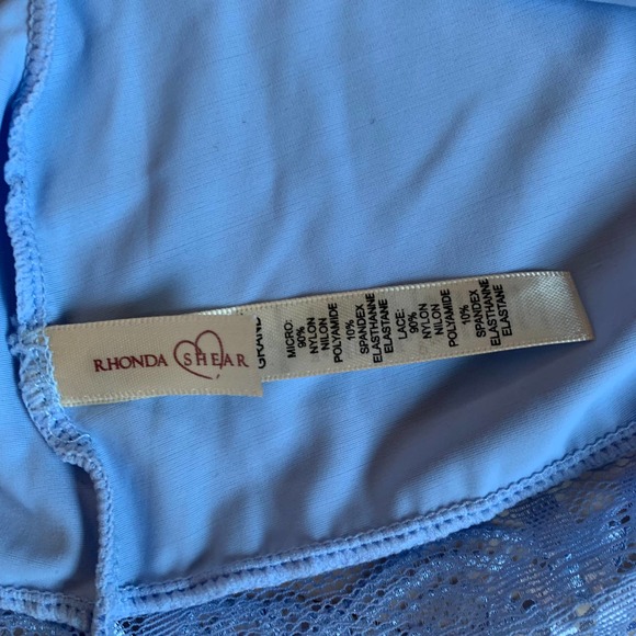 Rhonda Shear Camisole Lace Shaper Lingerie in Blue - Woman's Large NWT - Picture 12 of 14